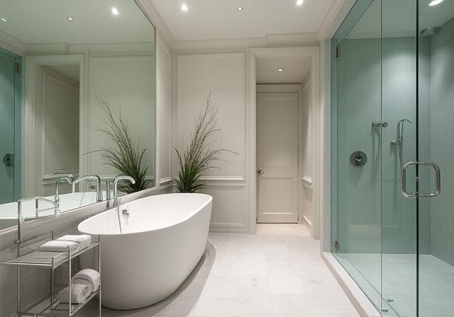 Spa-inspired master bathroom in Lake Nona